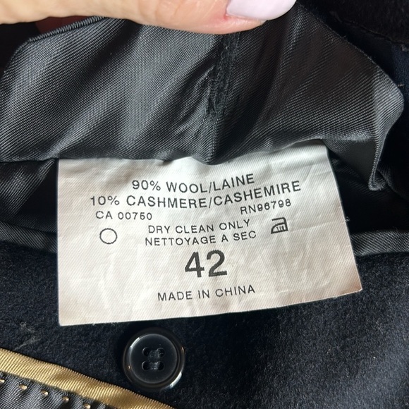 Coppley Cashmere & Wool Men’s Luxury
Tailored Black Coat Size 42 - Picture 5 of 17